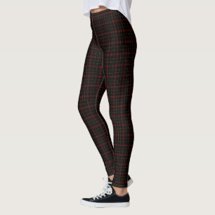 Leggings Pequeña tela escocesa de tartán amarilla roja