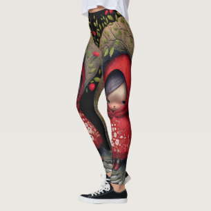 Leggings Pequeñas piernas de capuchas rojas - lindo