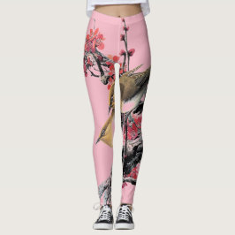 Leggings Pequeñas piernas rosadas de pájaro