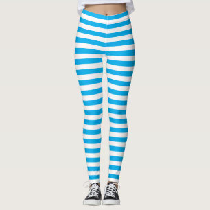 Leggings Pequeñas rayas azules verticales