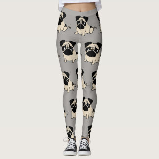 Leggings Pequeñas y bonitas piernas de Pug