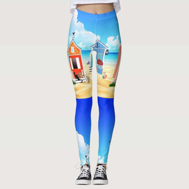 Leggings Pequeñas y pequeñas chispas de playa Thunder_Cove (Anverso)