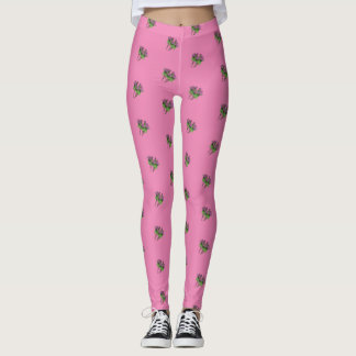 Leggings Pequeño arte | Dulce Deadnettle | Rosa