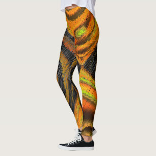 Leggings Pequeño mosaico amarillento desmoronado y deformad