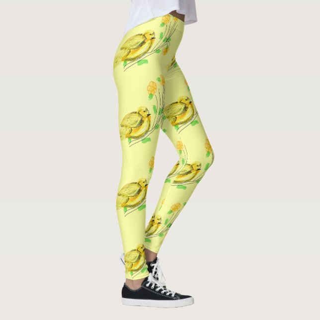 Leggings Pequeño pájaro amarillo (Derecha)