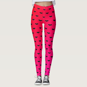 Leggings Pequeños Bats Rosa