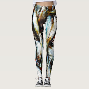 Leggings Pequeños pescados blancos