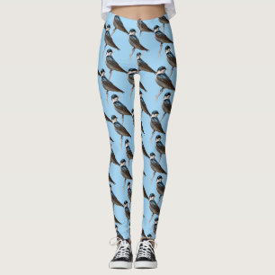 Leggings Perfil iluminado por la luz del sol de un pájaro t