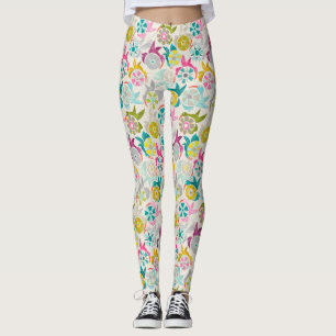 Leggings perla de las aves solares de papel