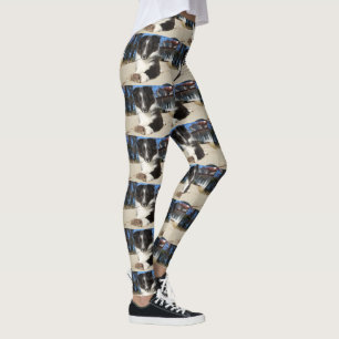 Leggings perrito blanco y negro de la SHP del shet