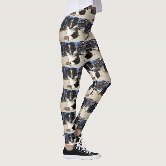Leggings perrito blanco y negro de shap (Derecha)