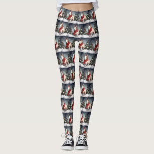 Leggings Perro asqueroso en Navidades de nieve
