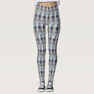 Leggings Perro Blanco Maltés Foto En Azulejos Lindo