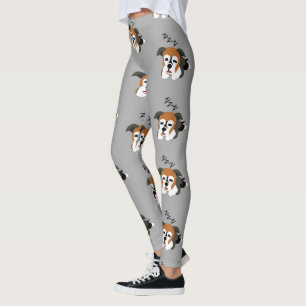 Leggings Perro Boxer Durmiendo Cachorro Amante de Animales
