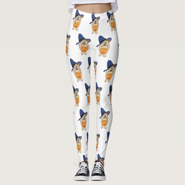 Leggings Perro Bruja Calabaza (Anverso)