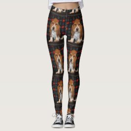 Leggings perro de afloramiento para mujer de las polainas