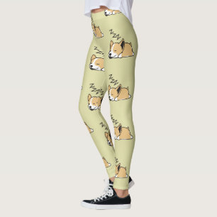 Leggings Perro dormido de Corgi galés