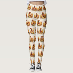 Leggings Perro Labrador Retriever Fox Rojo