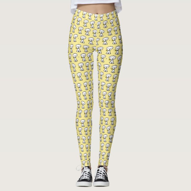 Leggings Perro maltés KiniArt (Anverso)