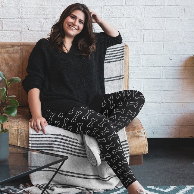 Leggings Perro moderno lindo Leggencias óseas (Subido por el creador)