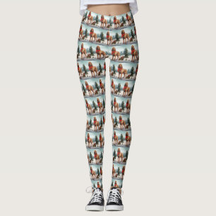 Leggings Perro sangriento en Navidades de nieve