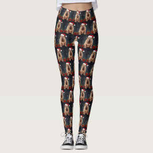 Leggings Perro Shar Pei en Navidad con Nieve