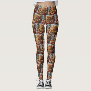Leggings Perro Shar Pei Navidad Festiva