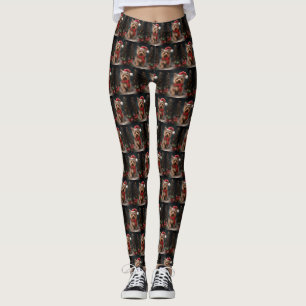 Leggings Perro Terrier de Yorkshire en Navidades de Nieve