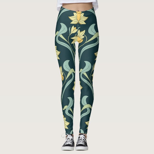 Leggings Perros de Moda: Patrón de trajes de moda (Anverso)