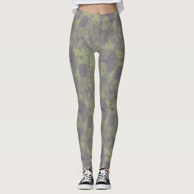 Leggings perros doodle (Anverso)