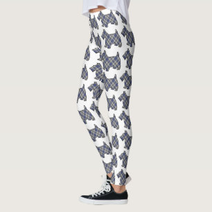 Leggings Perros escoceses del escocés del tartán de Hanna
