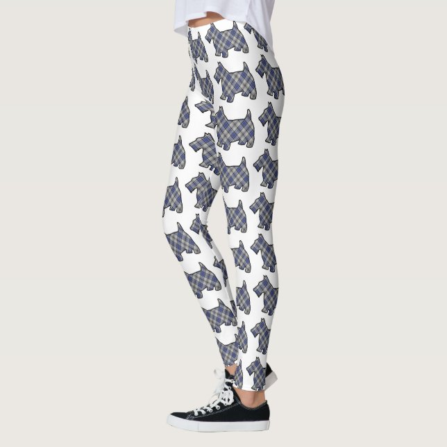 Leggings Perros escoceses del escocés del tartán de Hannay (Izquierda)