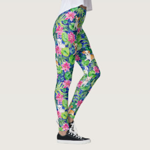 Leggings Perros tropicales coloridos