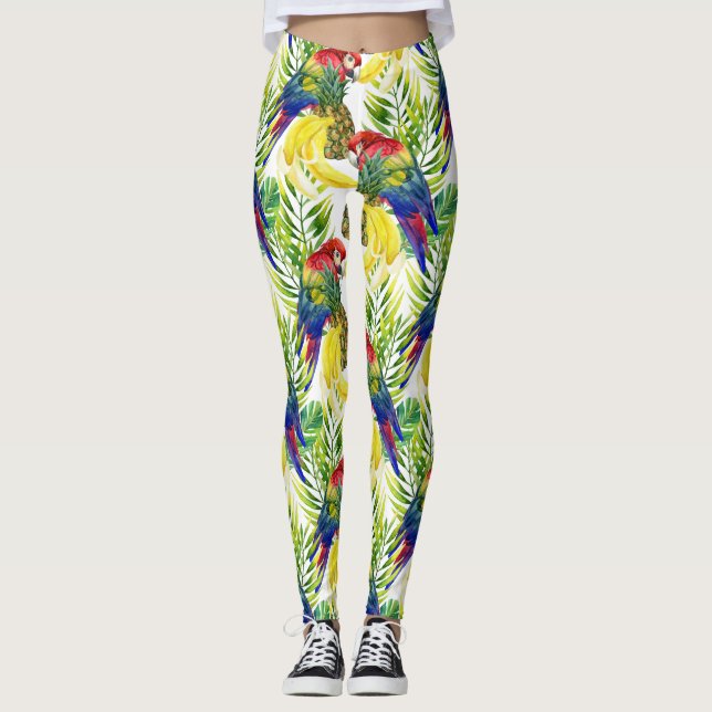 Leggings Perros Y Frutas Tropicales (Anverso)