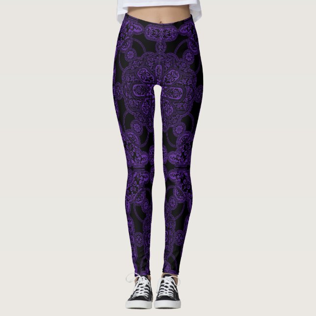Leggings Persa púrpura (Anverso)
