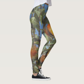 Leggings Persimmon Fruit Tree Hermosa Pintura Original