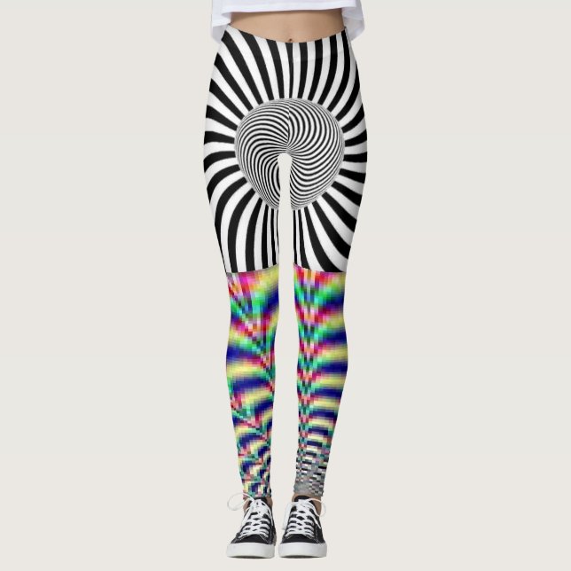 Leggings Persona hipnotizada hermosa y diseño de (Anverso)