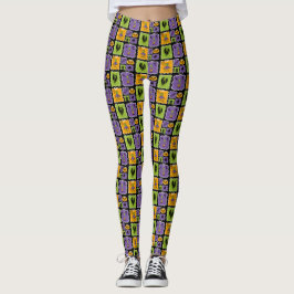 Leggings Personajes de Halloween pequeños zombis