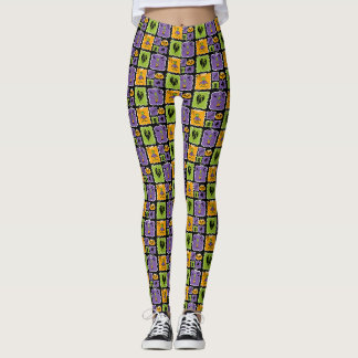 Leggings Personajes de Halloween pequeños zombis