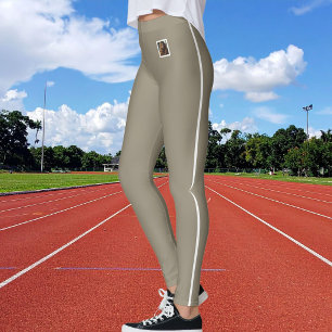 Leggings Personaliza el texto de la foto del animal domésti