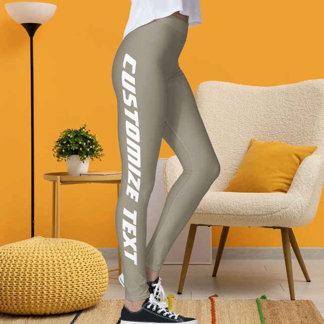 Leggings Personaliza Foto de Mascota Texto Blanco Lindo Bei (Subido por el creador)