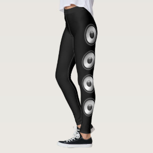 Leggings Personaliza Guay y la música del parlante divertid