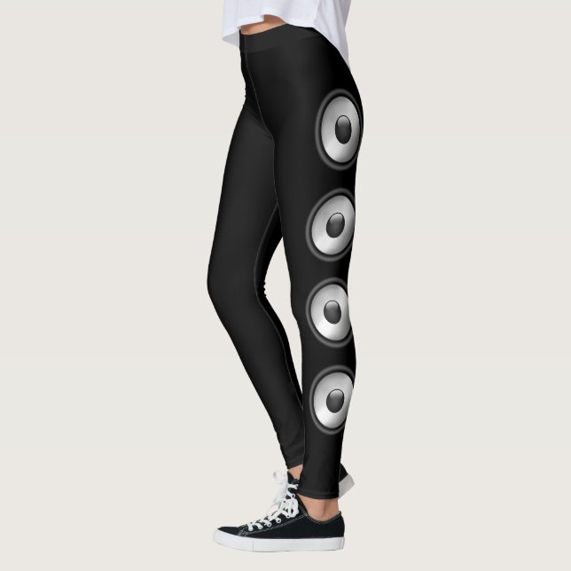 Leggings Personaliza Guay y la música del parlante divertid (Izquierda)
