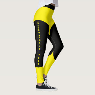 Leggings Personaliza Mujeres Americanas Estilo Casual Negro