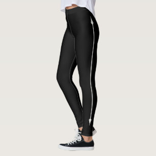 Leggings Personaliza Texto Mono Acneto Neutral Elegante