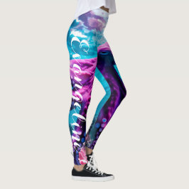 Leggings Personaliza tus propias leyendas de yoga con pulpo