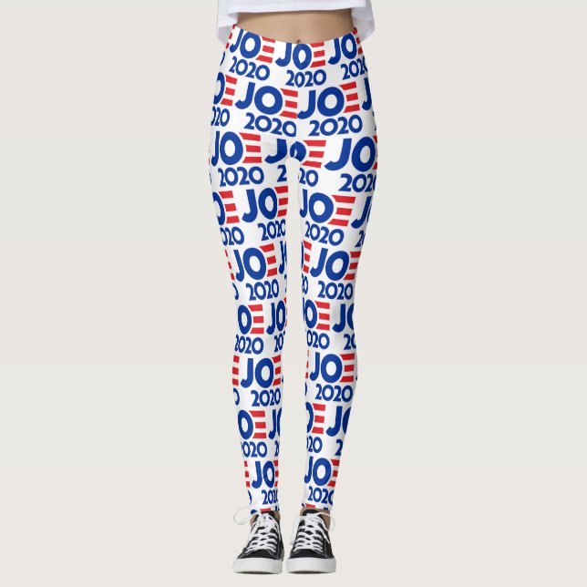Leggings Personalizable Joe Biden 2020 Antecedentes Yoga (Anverso)