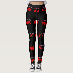 LEGGINGS PERSONALIZABLE MODERNO ESTILO NEGRO VERIFICADO MAR