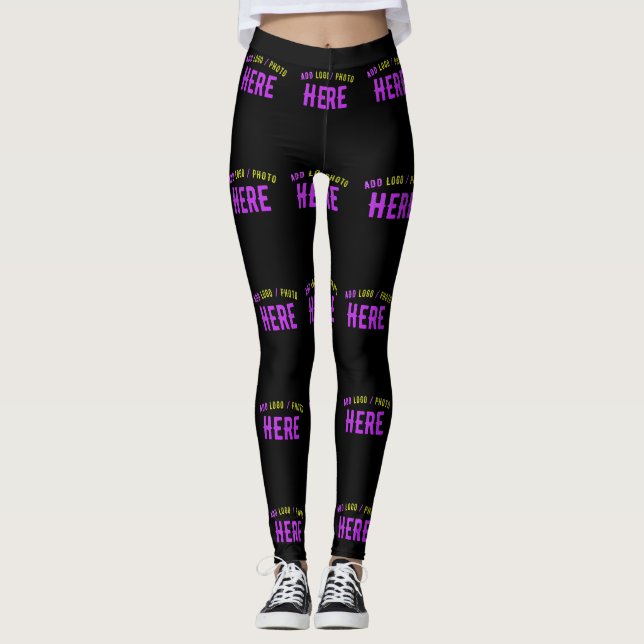 LEGGINGS PERSONALIZABLE MODERNO ESTILO NEGRO VERIFICADO MAR (Anverso)