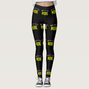 LEGGINGS PERSONALIZABLE MODERNO ESTILO NEGRO VERIFICADO MAR